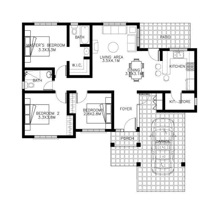 Bungalow house plans philippines design