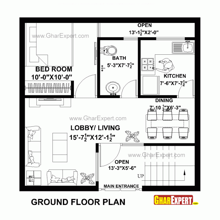 24 x 30 house design