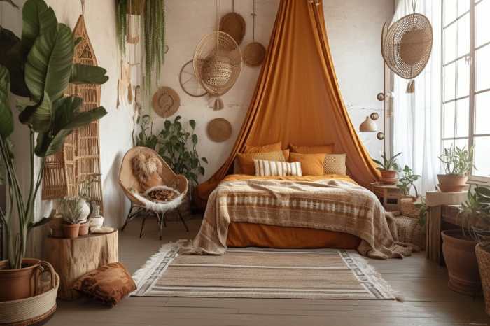 Boho bedroom decor