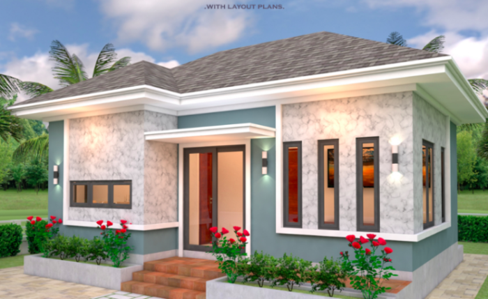 One storey bungalow house design