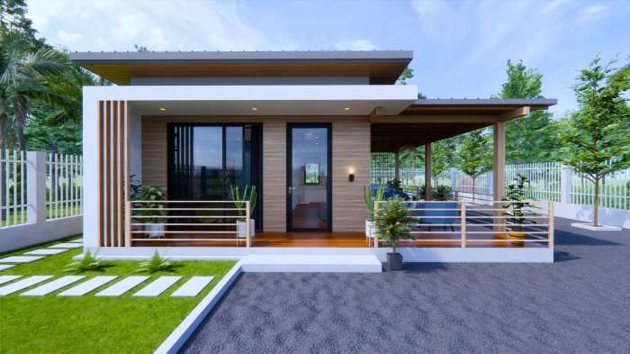 Small house plans modern design