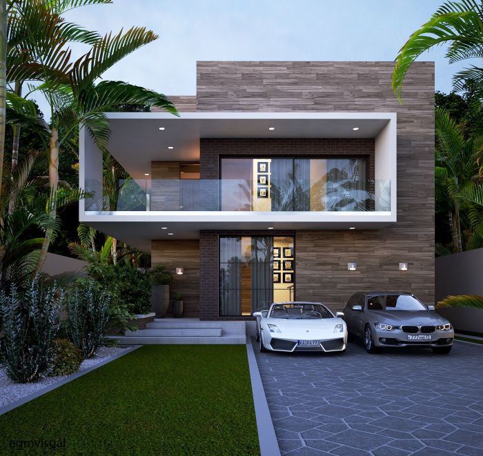 Modern house front design