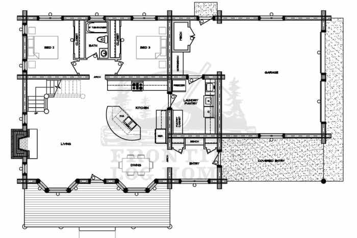 Log house design plans