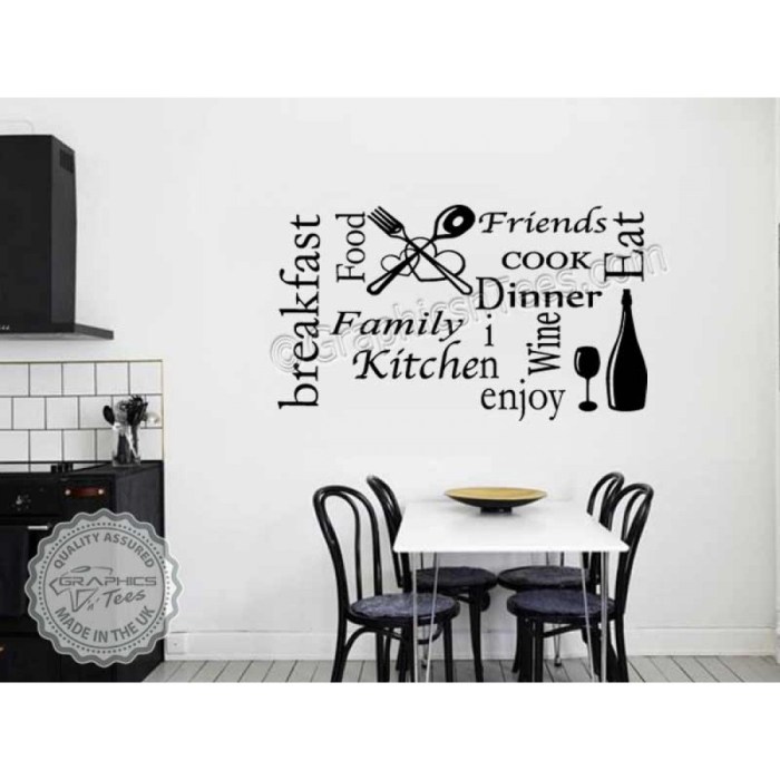 Kitchen wall sticker decor