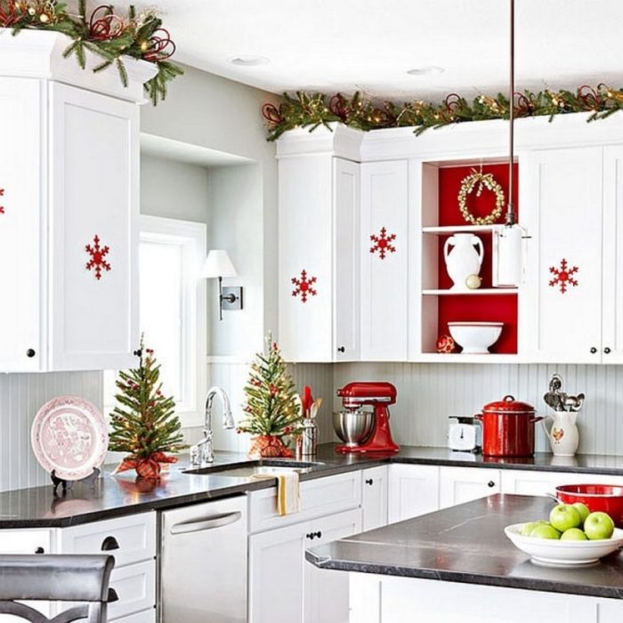 Christmas decor kitchen ideas