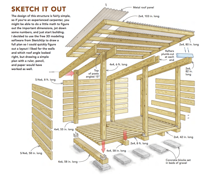 Small shed house design