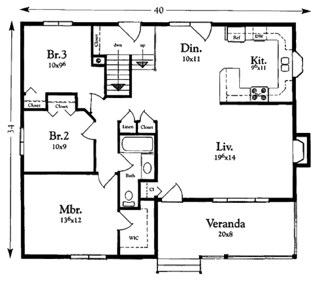 1200 square foot house design