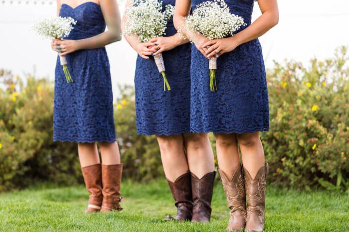 Cowboy wedding guest dress