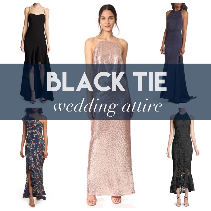 Fall black tie wedding guest dress