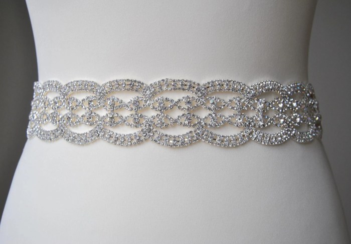 Sash weddbook beaded rhinestone