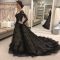 Black Long Sleeve Dress for Wedding