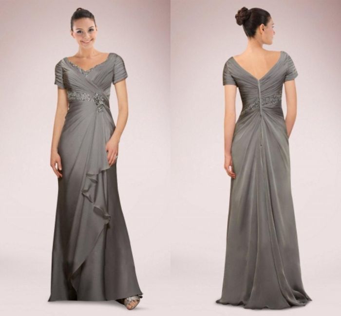 Wedding dresses silver grey