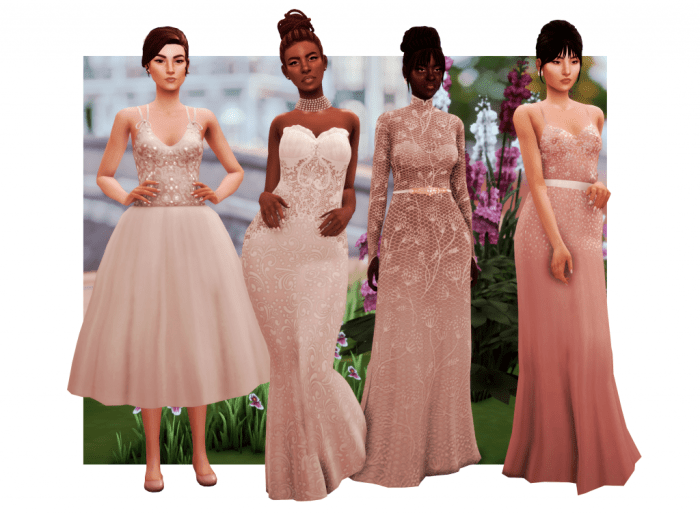 Wedding dresses sims 4 cc