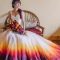 Wedding Dresses with Colored Flowers