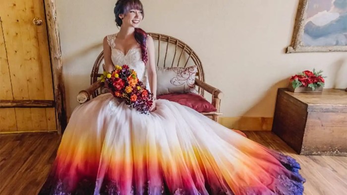 Wedding dresses of color