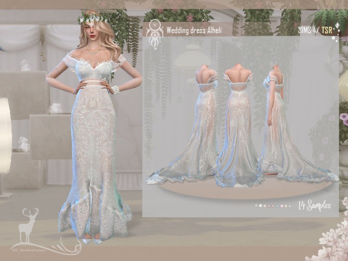 Dresses mably mods fandomspot sims4 maxis dowmload novia mermaid sims4downloads myron