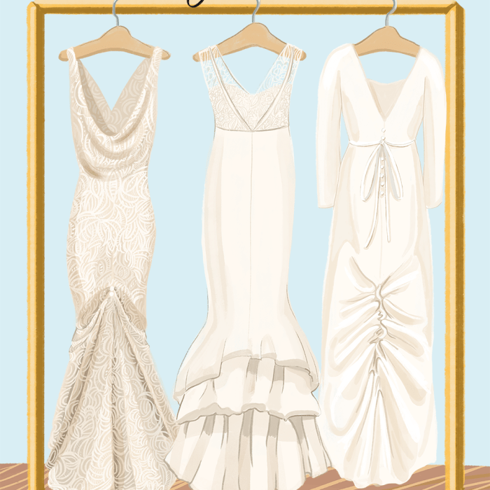 Bustle options for wedding dress